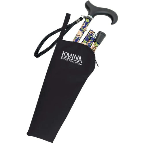 Hopfällbar käpp med blommönster med ergonomiskt soft-handtag, hjälpmedelbutiken VI HP