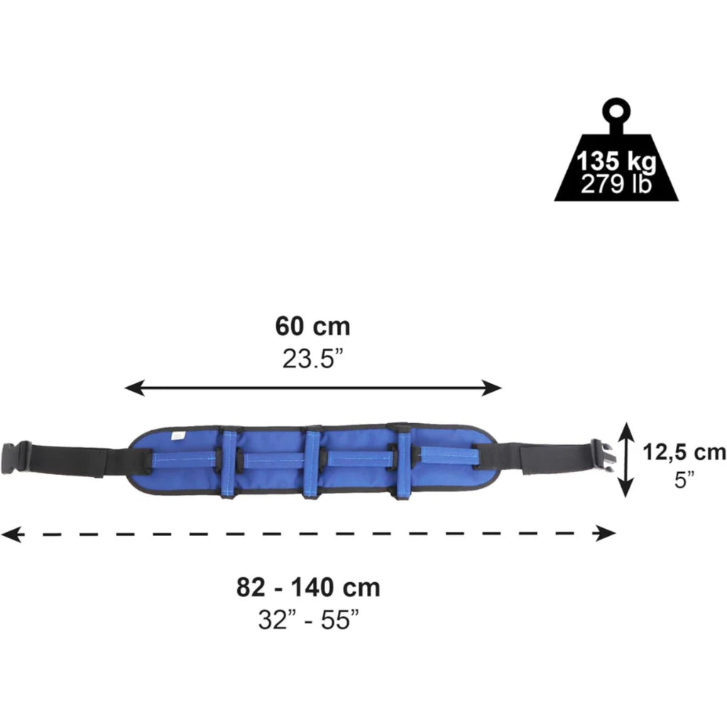 Lyftbälte med mått och specifikationer, hjälpmedelbutiken VI HP