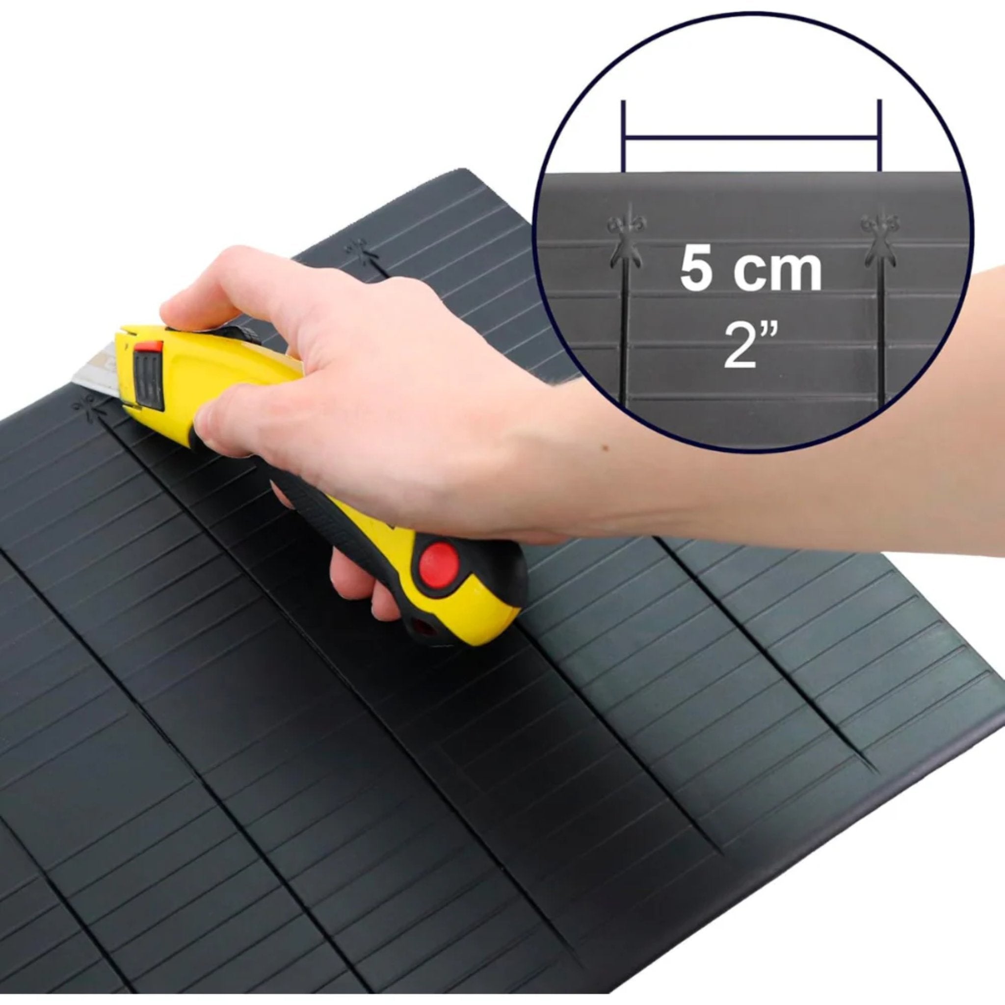 Rullstolsramp för dörrtrösklar