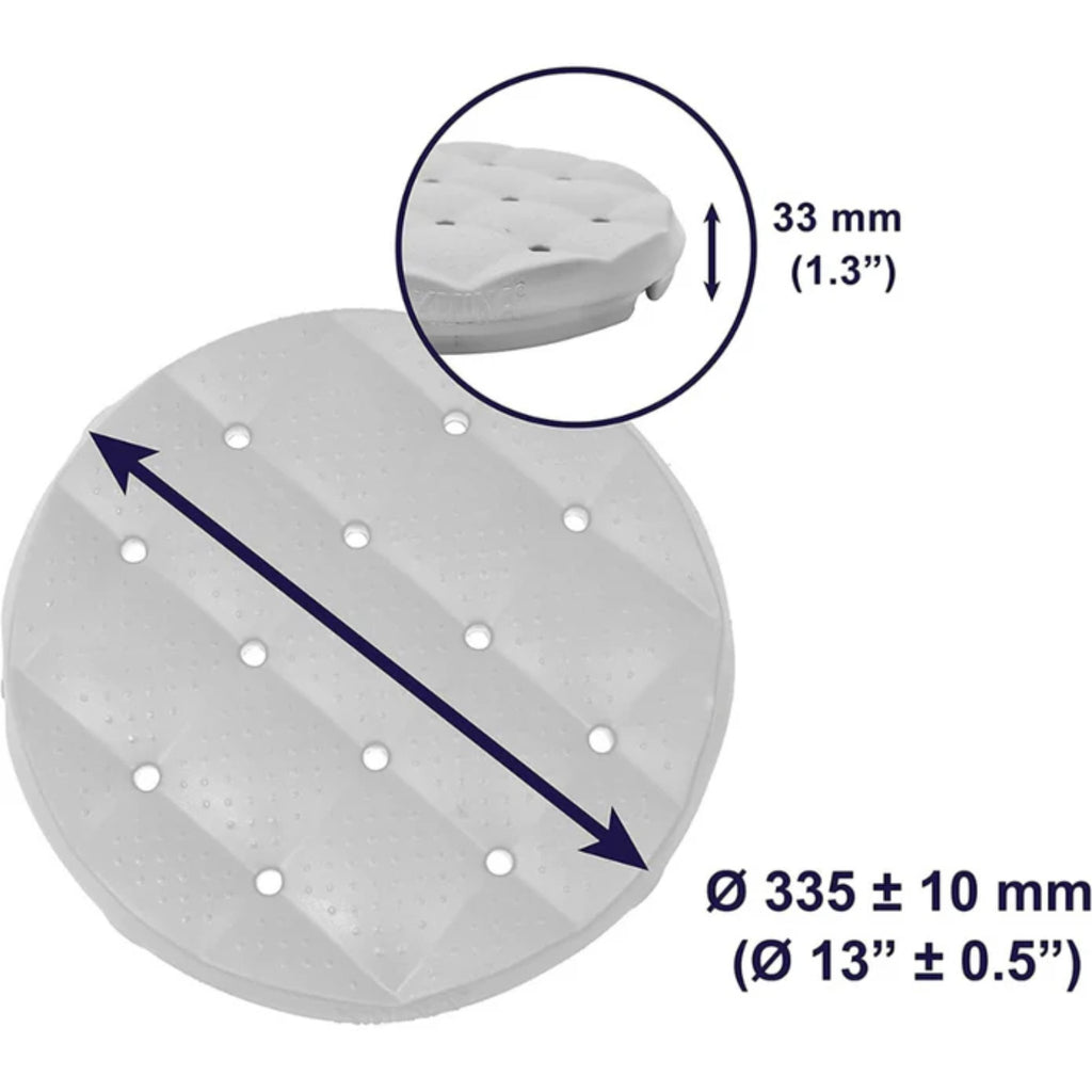 Rund duschpallskudde